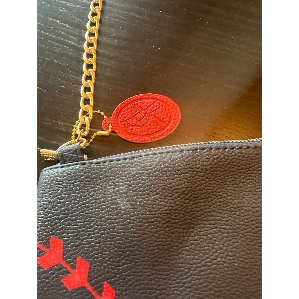 NWOT St. Louis Cardinals Blue Red Baseball Faux Leather Purse Chain Strap - Picture 4 of 7